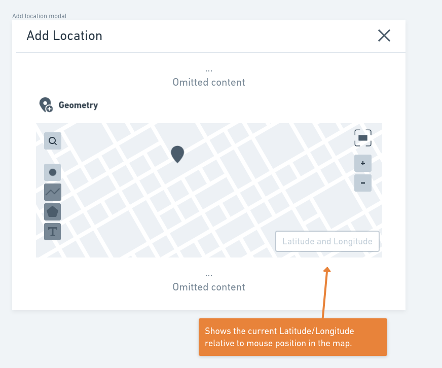 Geospatial metadata previewer - Geometry position