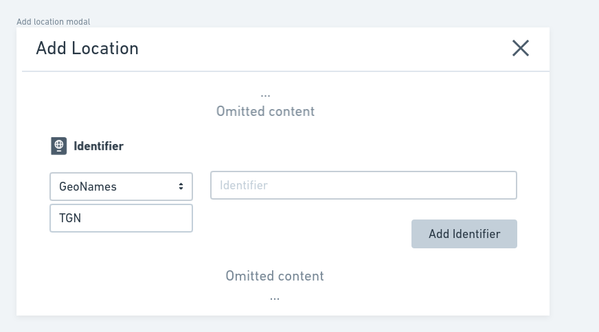 Geospatial metadata previewer - Defining a geospatial identifier